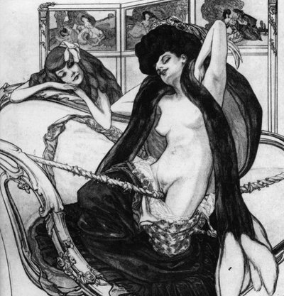 Disegni amorosi: Il giardino di Afrodite da Franz von Bayros